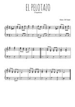 Téléchargez l'arrangement pour piano de la partition de El Pelotazo en PDF